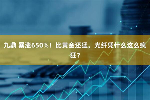 九鼎 暴涨650%！比黄金还猛，光纤凭什么这么疯狂？